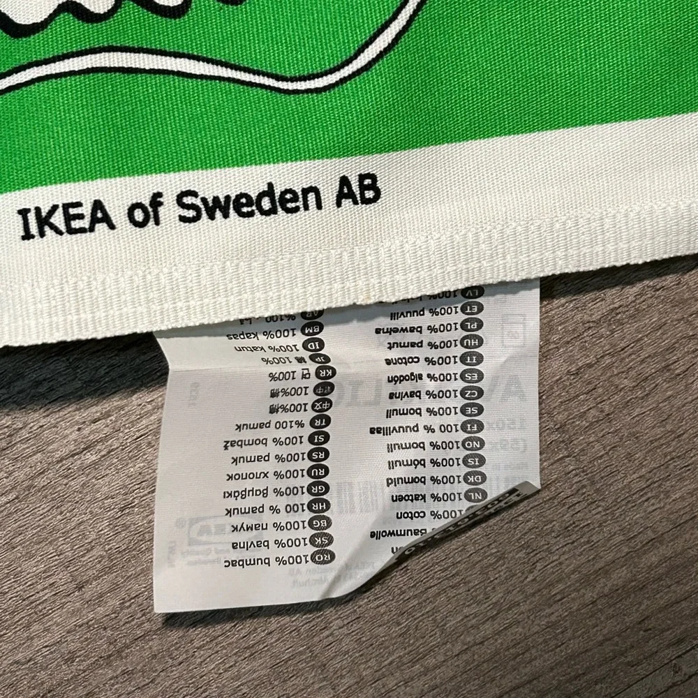 IKEA Green and Yellow Fabric